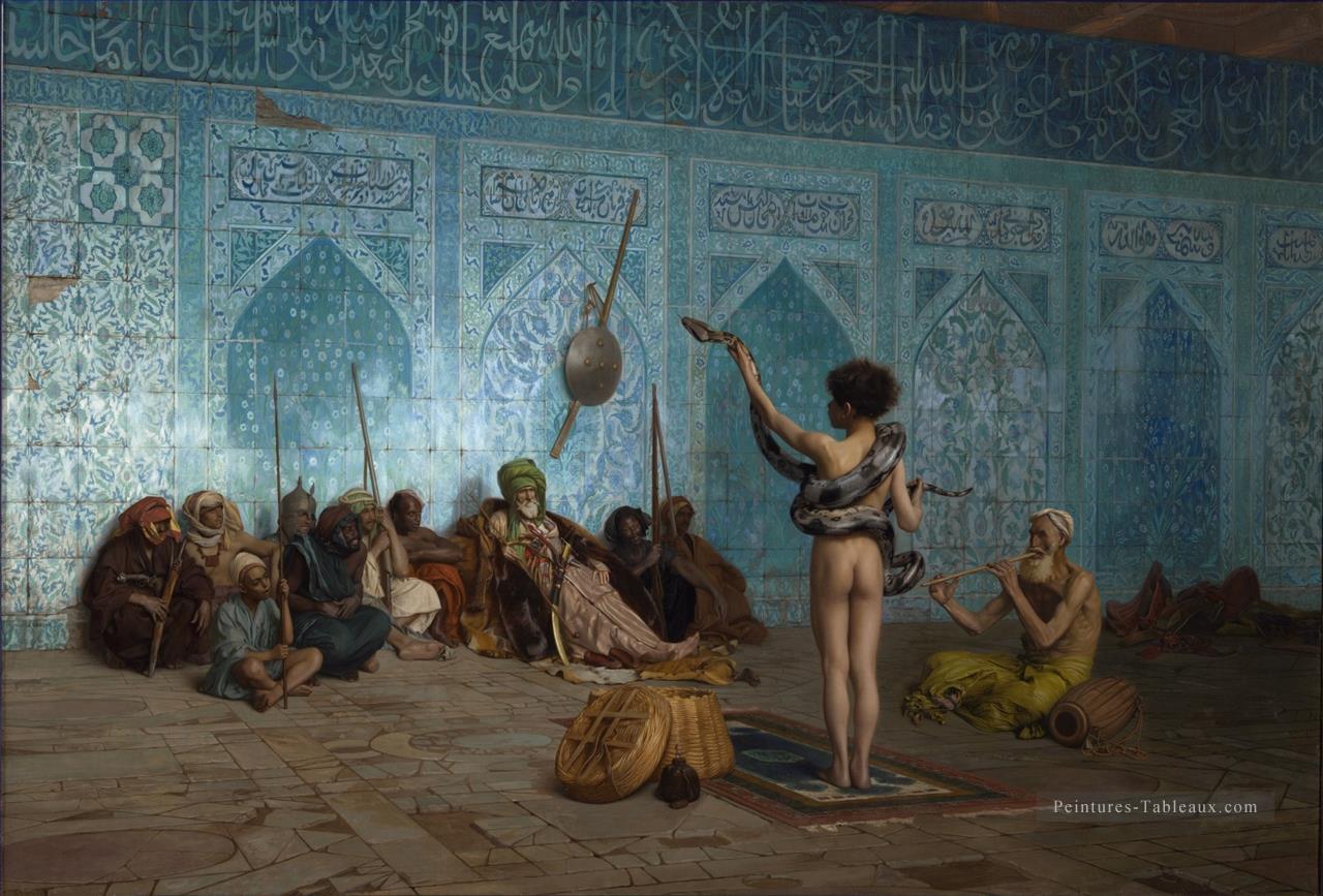 Le Serpent Charmer Grec Arabe orientalisme Jean Léon Gérôme Peintures à l'huile